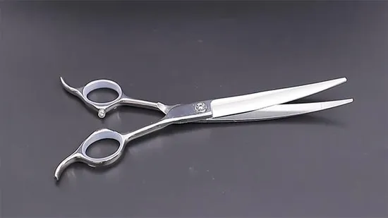 スチール理髪カッティングバーバービューティー桜柄ヘアハサミ